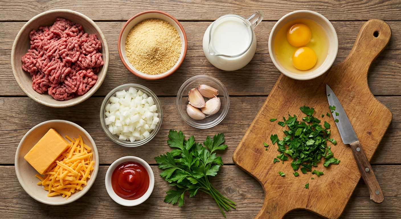 Мини‑митлоафы с тянущимся сыром 🍽️