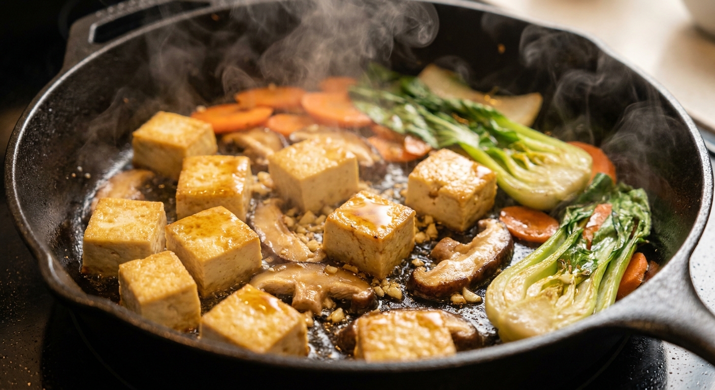 Тёплый азиатский боул с тофу и шиитаке 🍜🌿 — фото 2