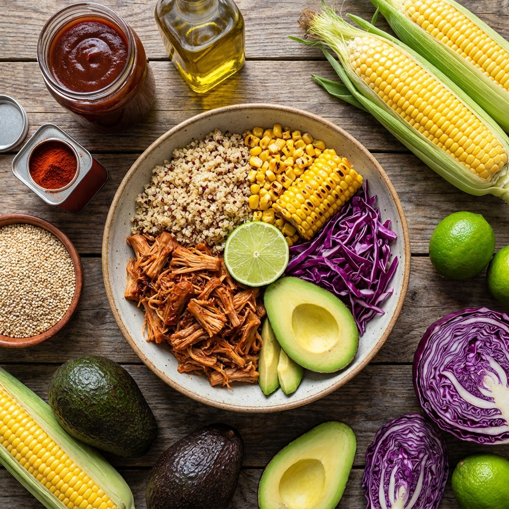 BBQ Jackfruit Bowl — тёплый веган‑боул 🌽🔥