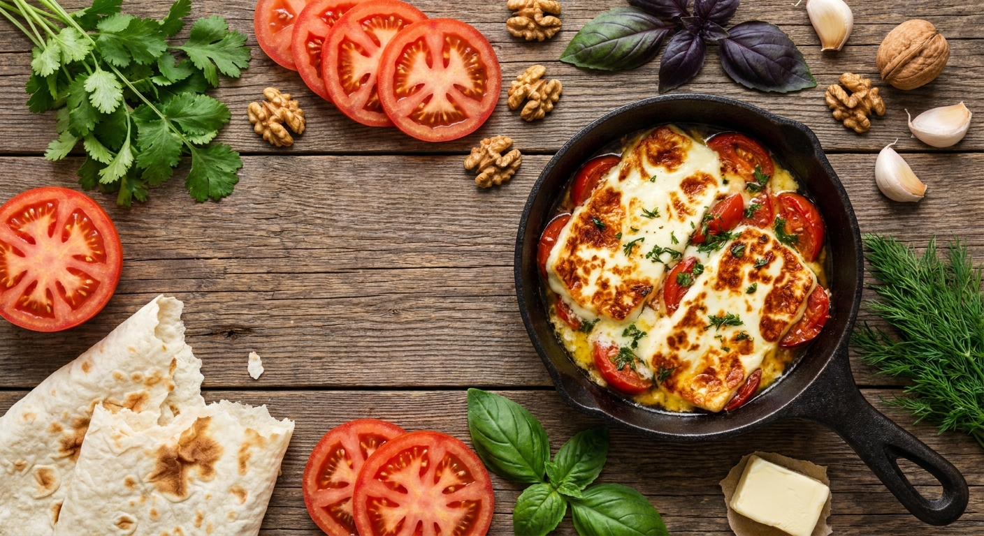 Тёплый сулугуни по‑кавказски 🧀🔥