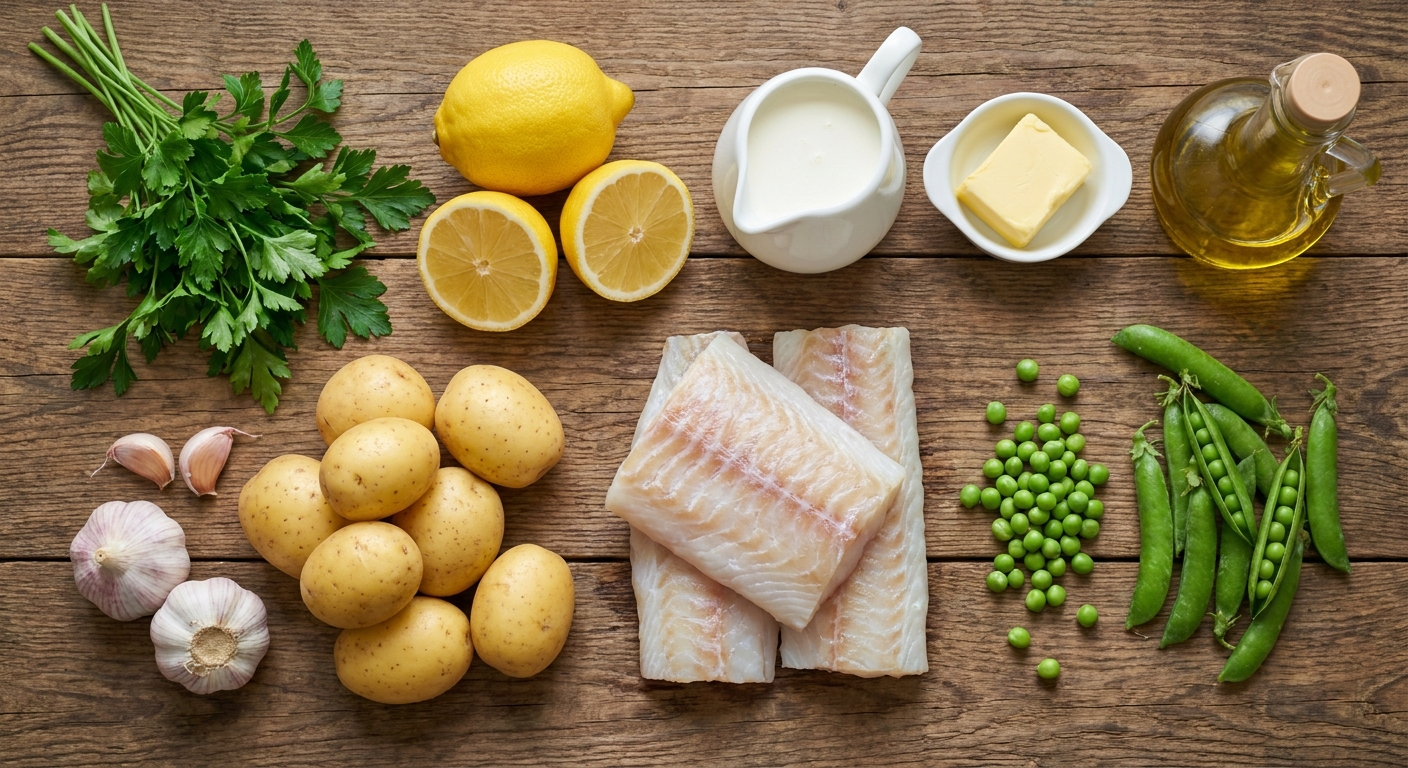 Треска в сливочно‑лимонном соусе 🍋🐟