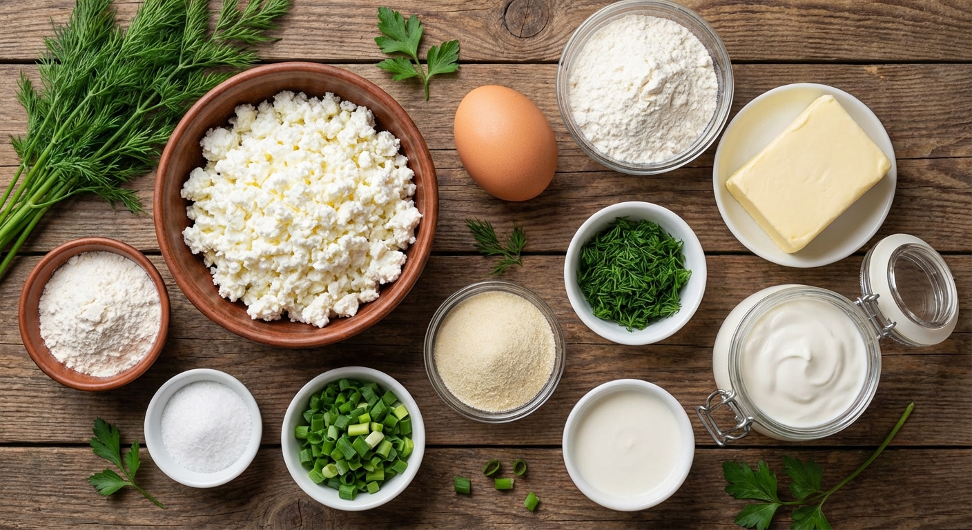 Сырники деревенские с зеленью 🧀🌿