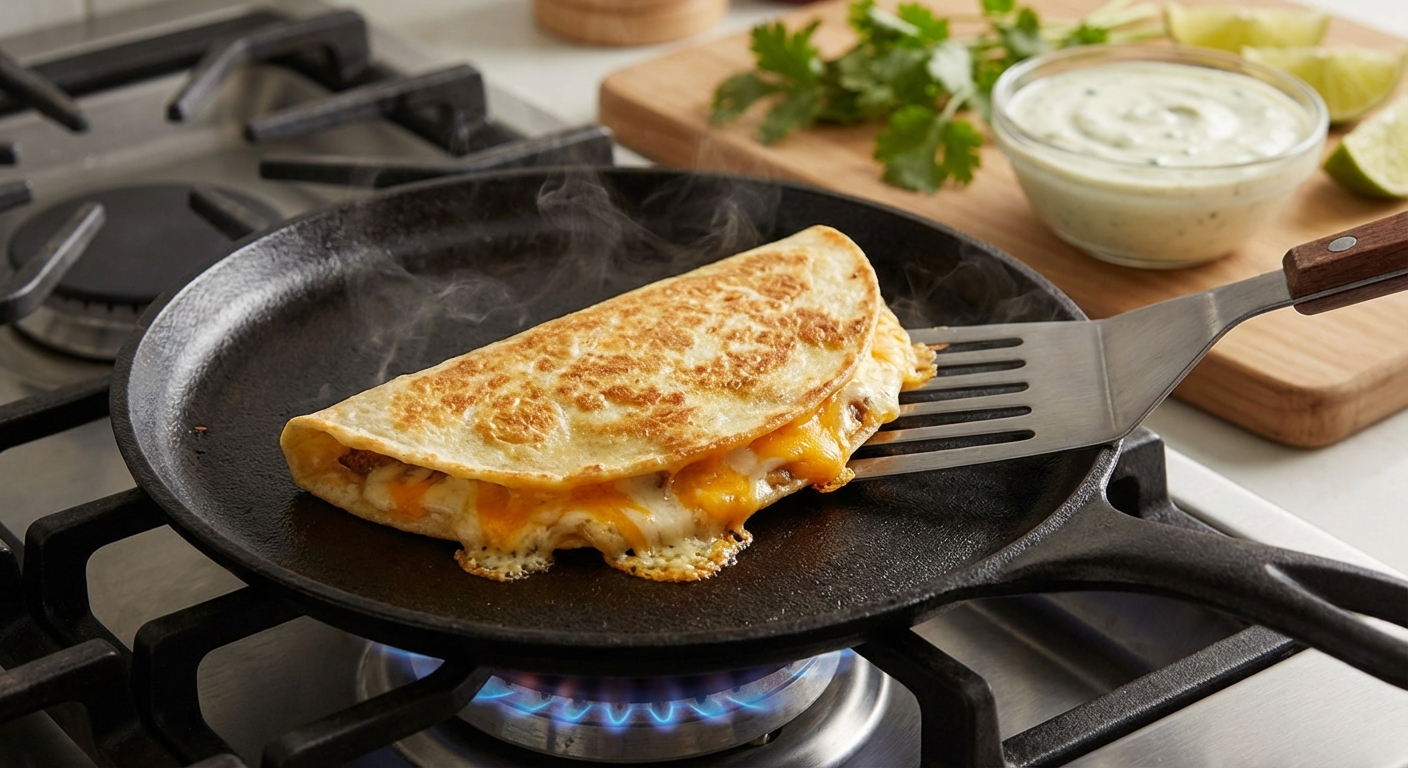 Мини-кесадильи с лаймовым творожным дипом 🌮 — фото 2