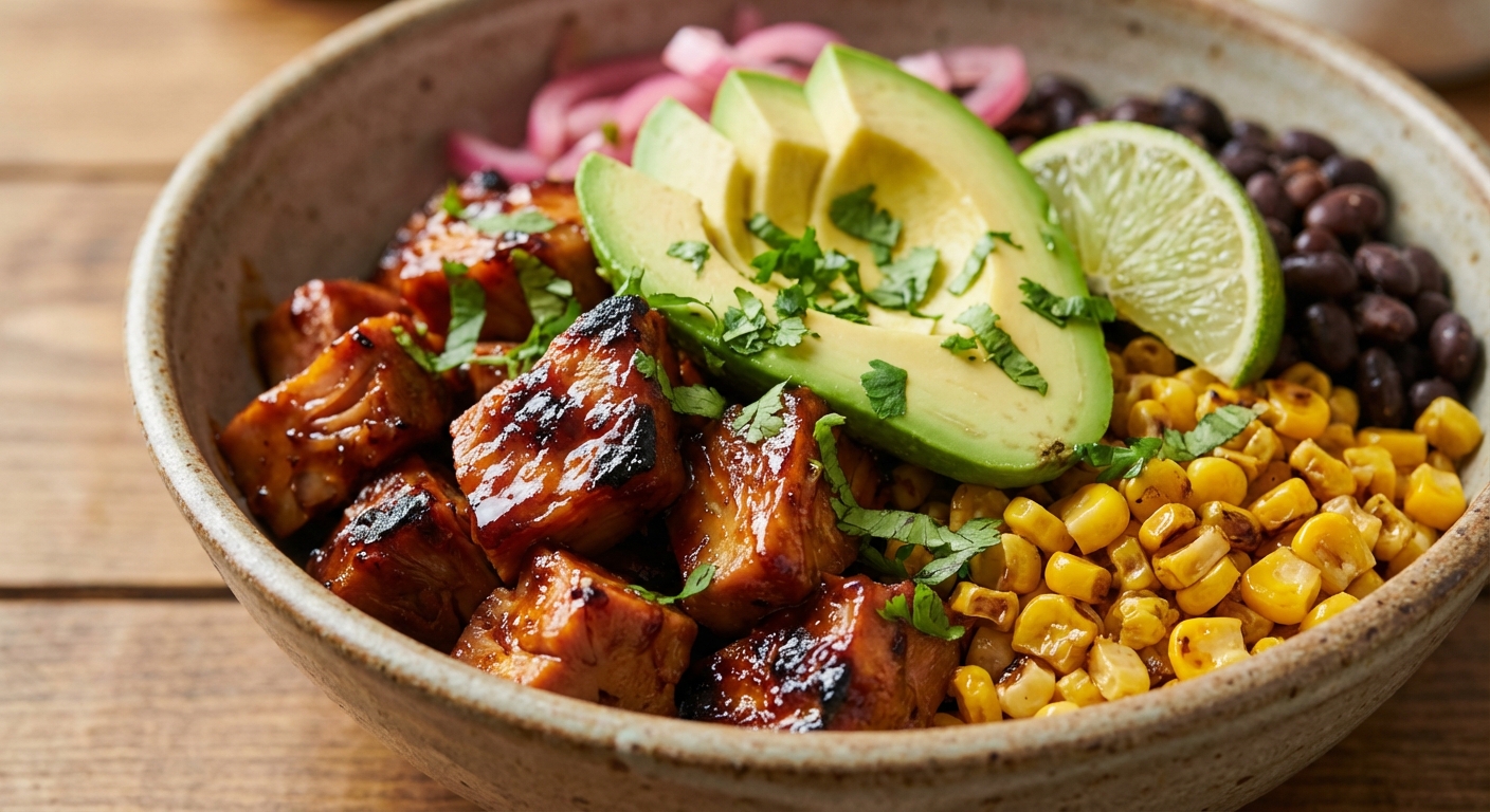 Копчёный BBQ‑джекфрут боул 🌽🔥 — фото 3